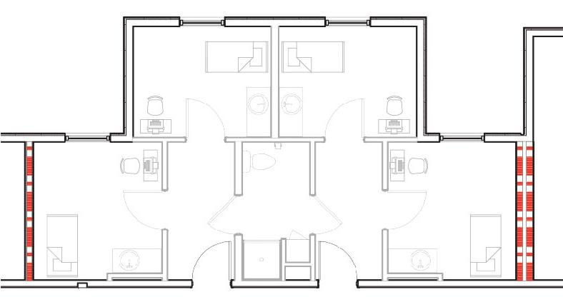 Explore the Single Occupancy with Shared Bathroom in the SJC Suites!